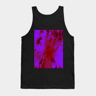 Digital collage and special processing. Psychedelic. Hand reaching on top of some bizarre surface. Dim, blue, pink. So beautiful. Tank Top